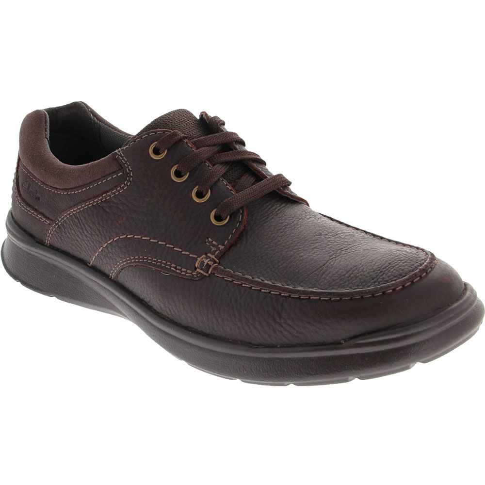 Clarks Cotrell Edge Lace Up Casual Shoes - Mens Brown