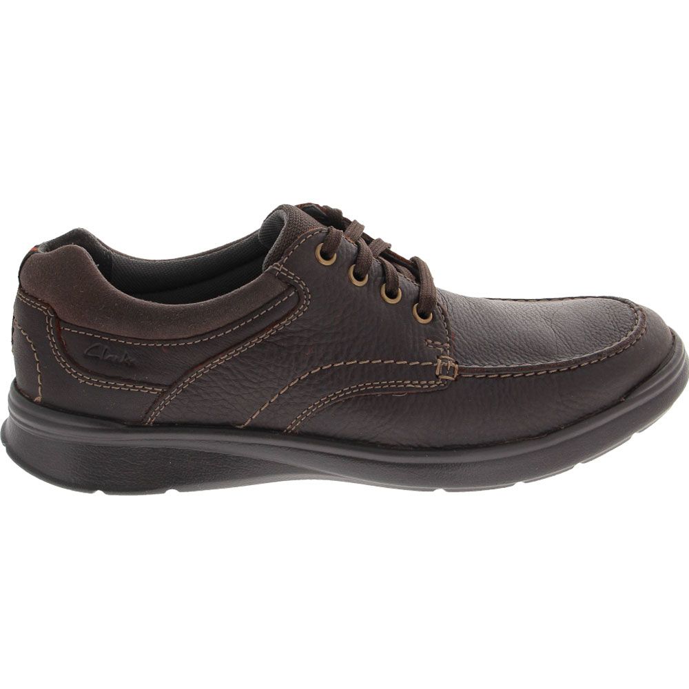 Clarks Cotrell Edge Lace Up Casual Shoes - Mens Brown Side View