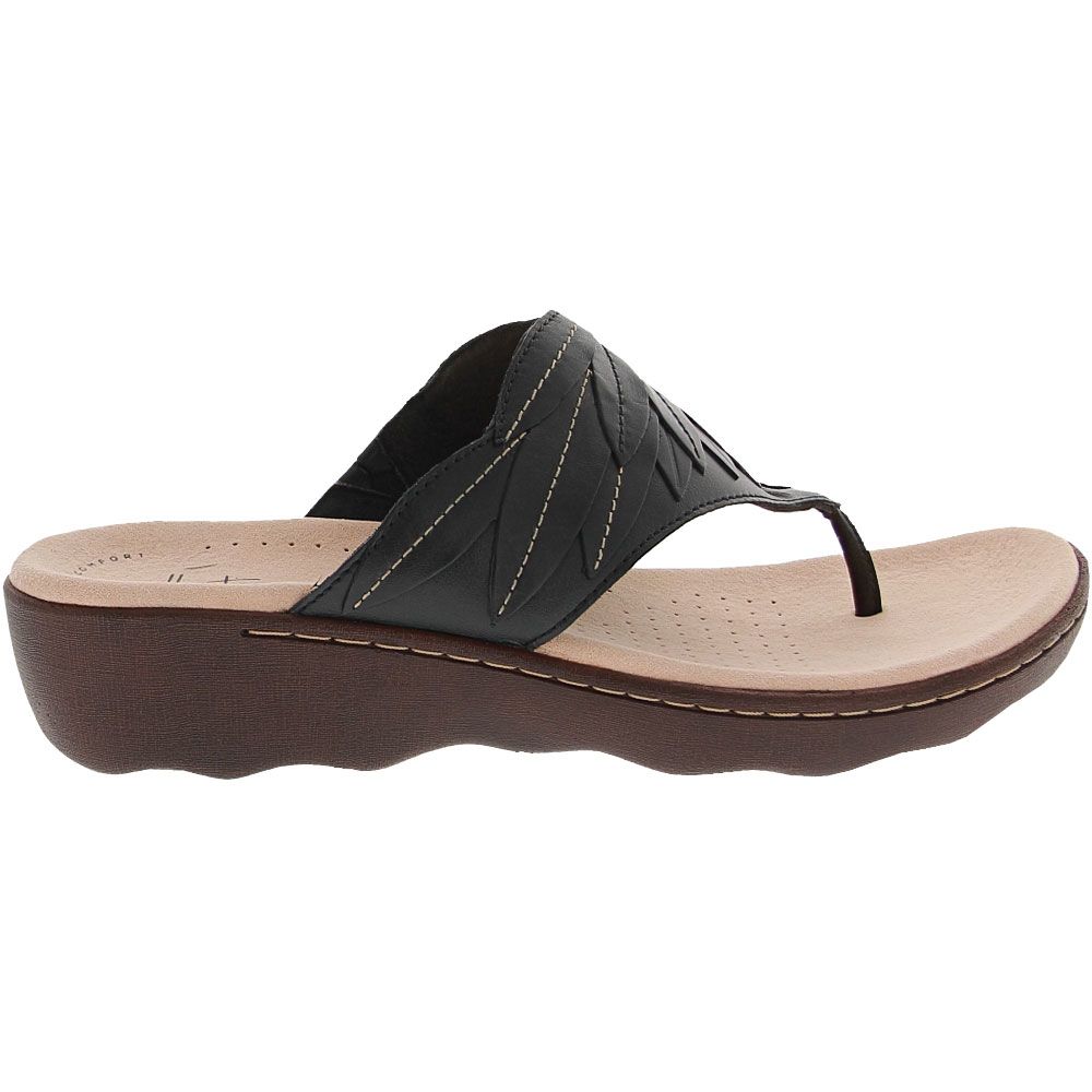 Clarks Phebe Pearl Sandals - Womens Black Side View