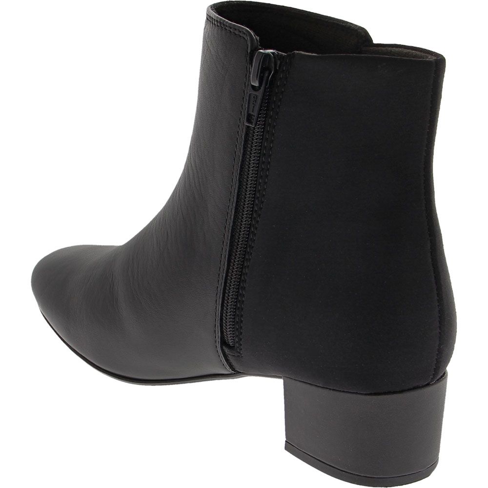 Clarks Charti Vally Ankle Boots - Womens Black Back View