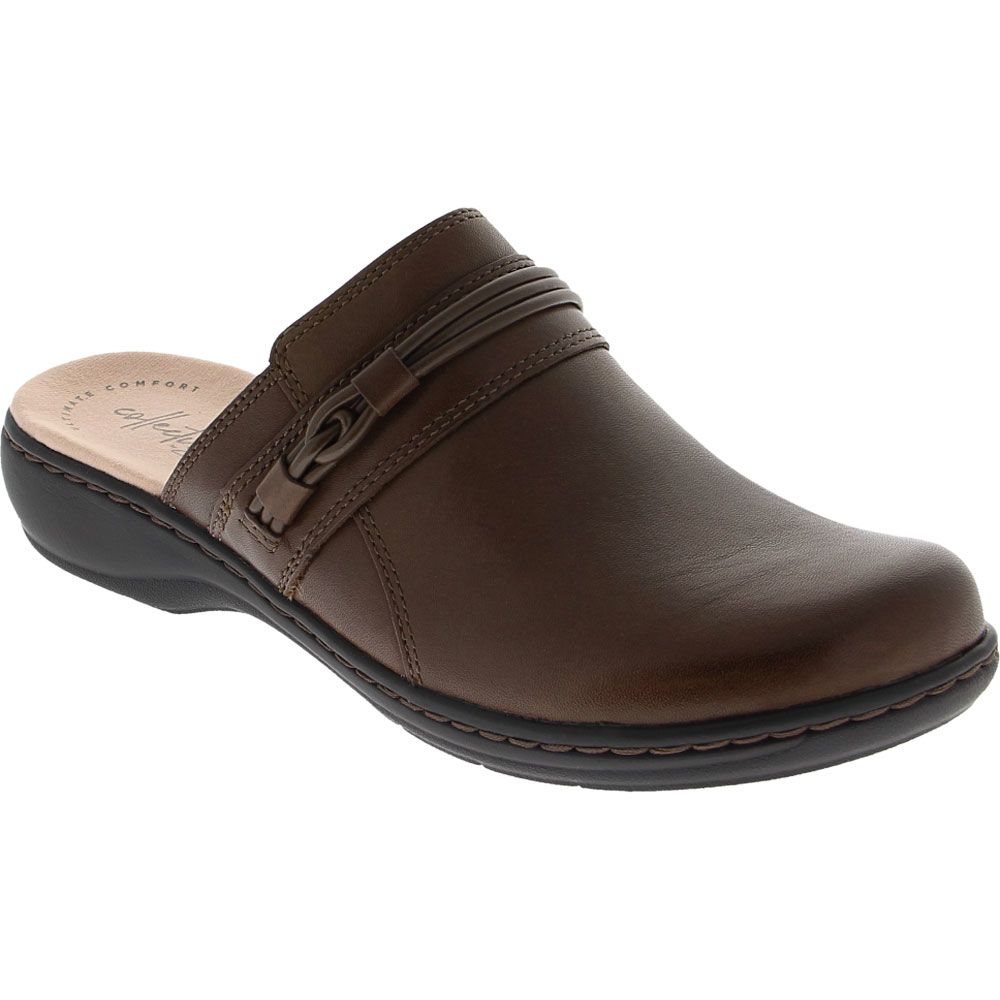 Clarks Leisa Clover Clogs Casual Shoes - Womens Dark Brown