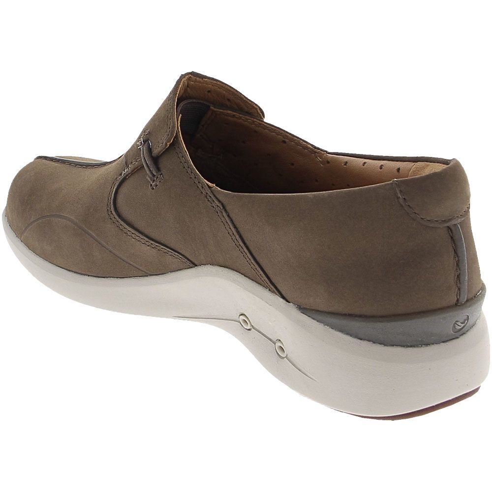 Unstructured by Clarks Loop 2 Walk Slip on Casual Shoes - Womens Taupe Back View