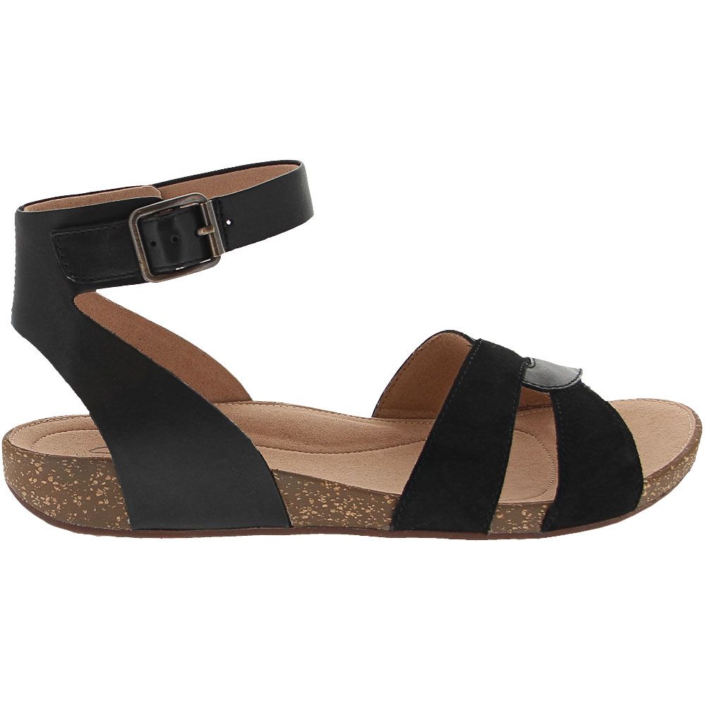 Unstructured by Clarks Un Perri Loop Sandals - Womens Black Side View