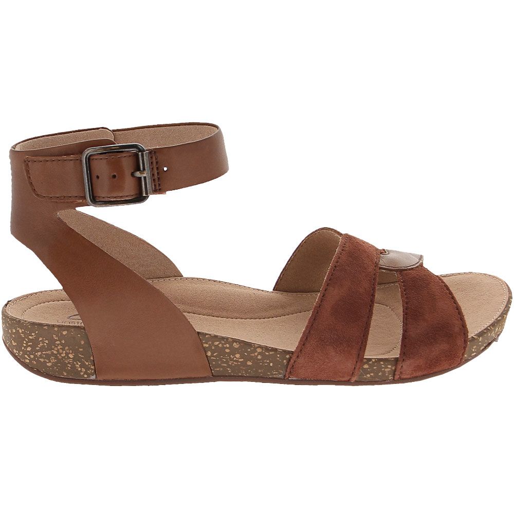 Unstructured by Clarks Un Perri Loop Sandals - Womens Tan Side View
