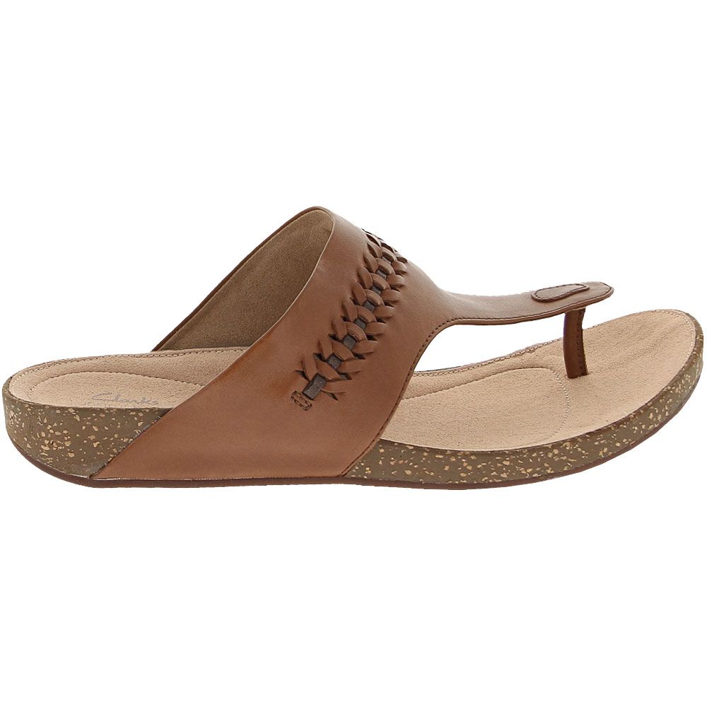 Unstructured by Clarks Un Perri Vibe Sandals - Womens Tan Side View