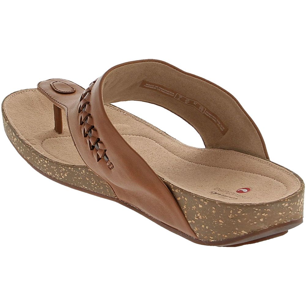 Unstructured by Clarks Un Perri Vibe Sandals - Womens Tan Back View