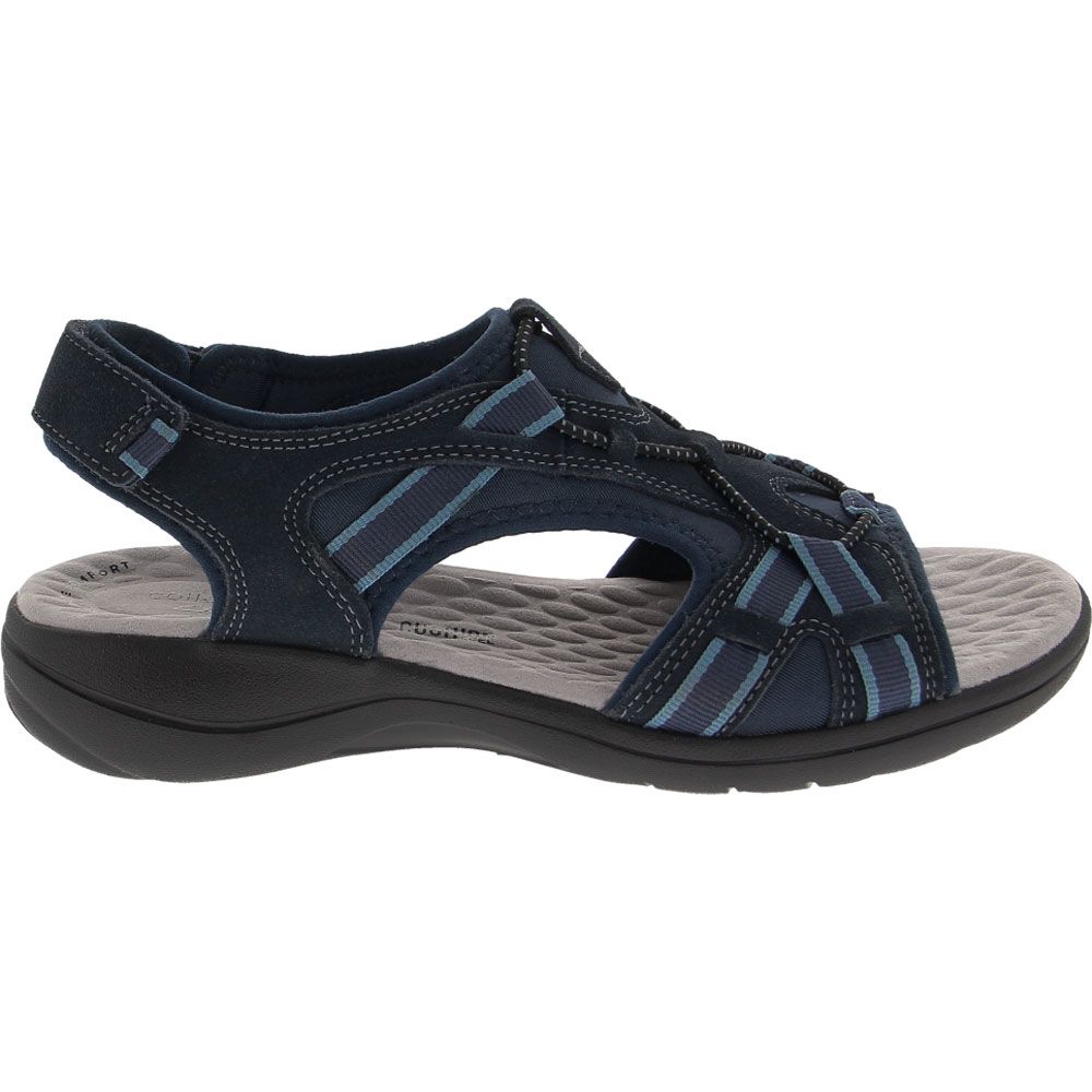 Unstructured by Clarks Saylie Loop Water Sandals - Womens Navy Side View