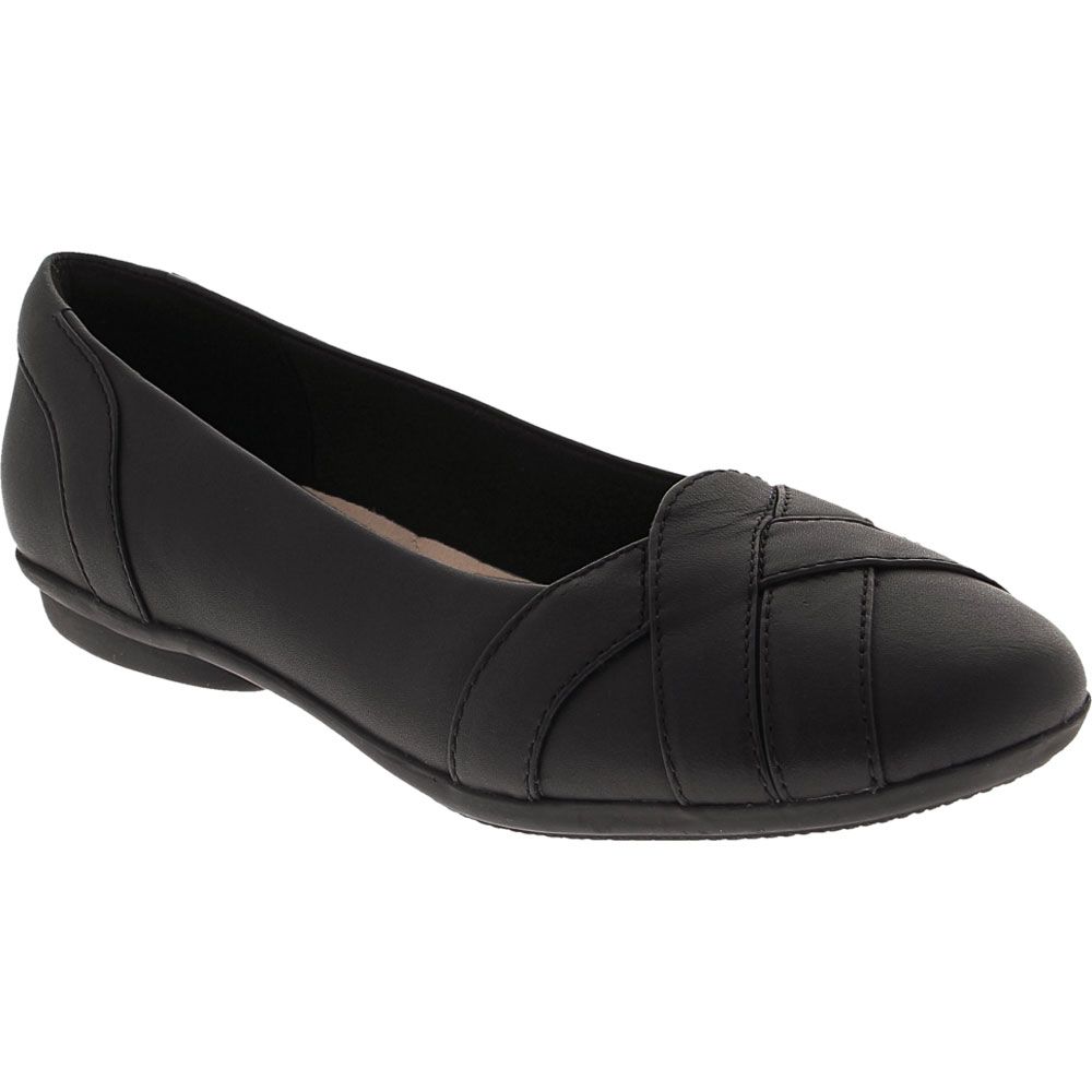 Clarks Gracelin Mia Slip on Casual Shoes - Womens Black