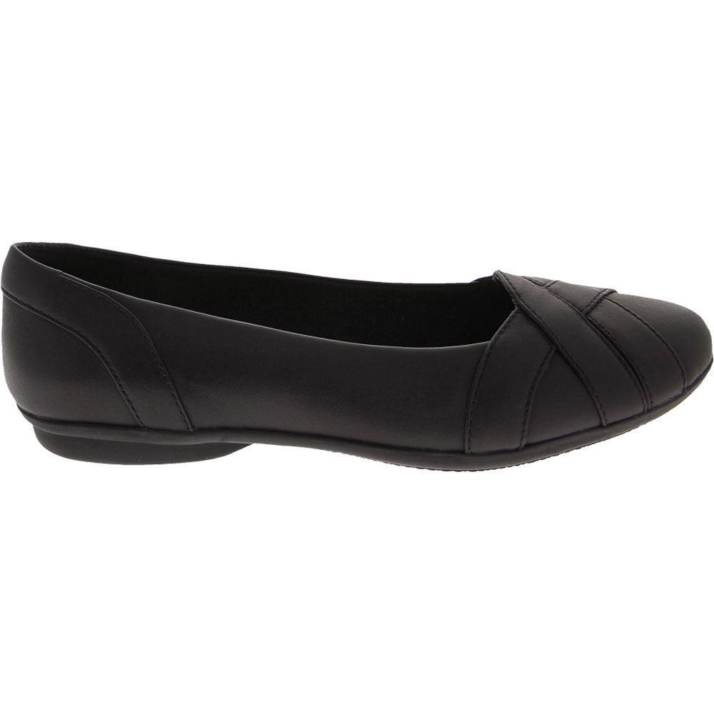 Clarks Gracelin Mia Slip on Casual Shoes - Womens Black Side View