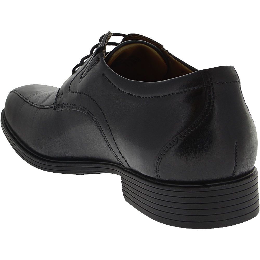 Clarks Whiddon Pace Oxford Dress Shoes - Mens Black Back View