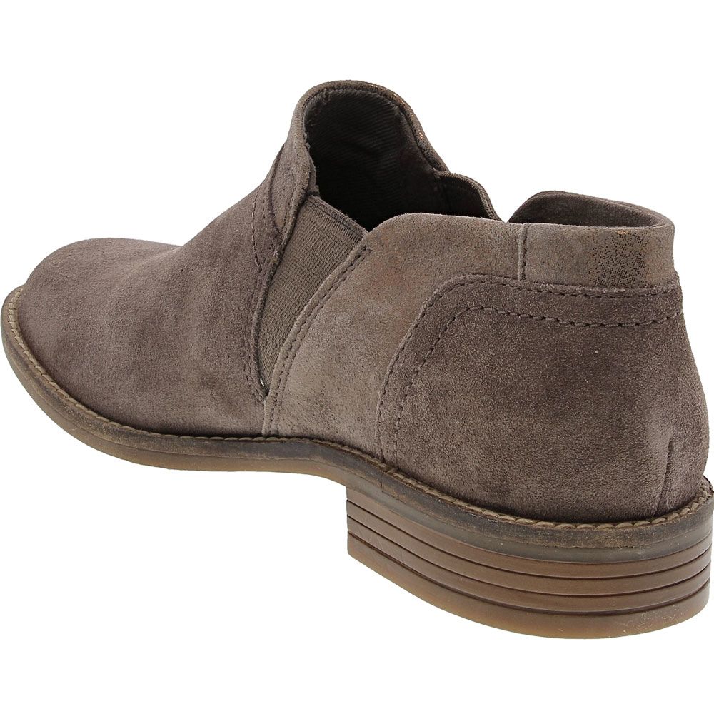 Clarks Camzin Mix Slip on Casual Shoes - Womens Taupe Back View