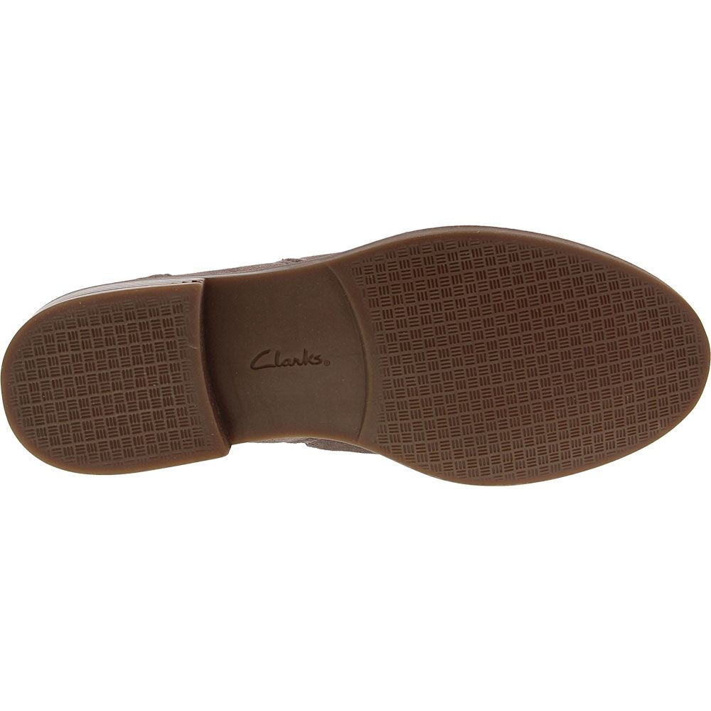 Clarks Camzin Mix Slip on Casual Shoes - Womens Taupe Sole View