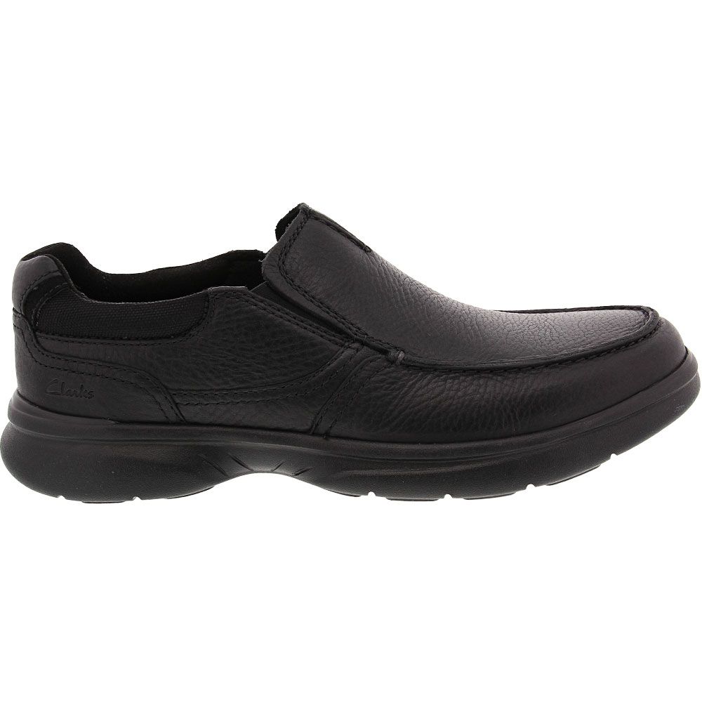 Clarks Bradley Free Slip On Casual Shoes - Mens Black Side View