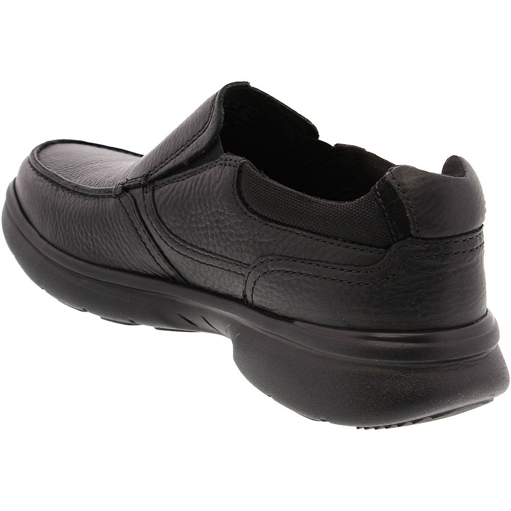 Clarks Bradley Free Slip On Casual Shoes - Mens Black Back View