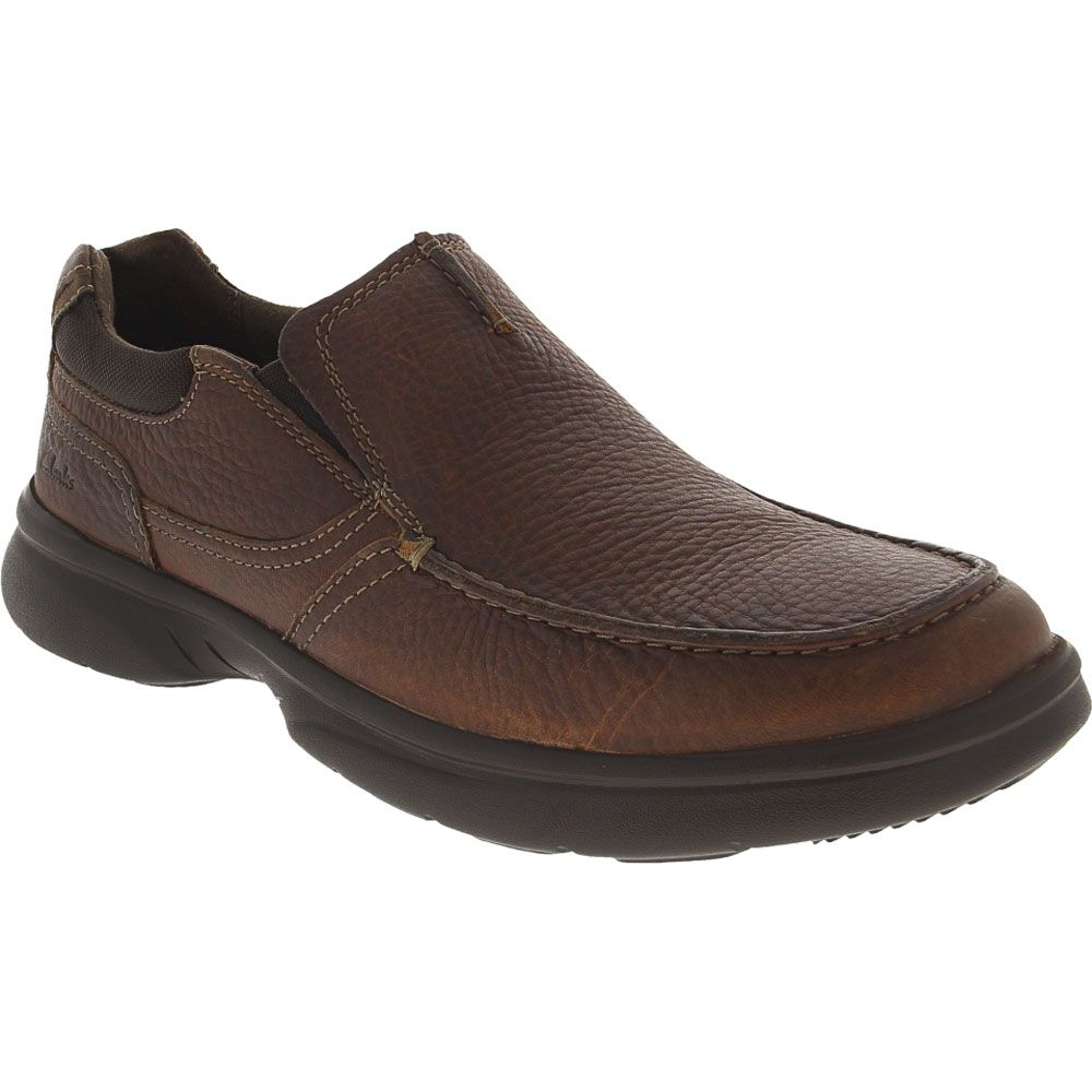 Clarks Bradley Free Slip On Casual Shoes - Mens Brown