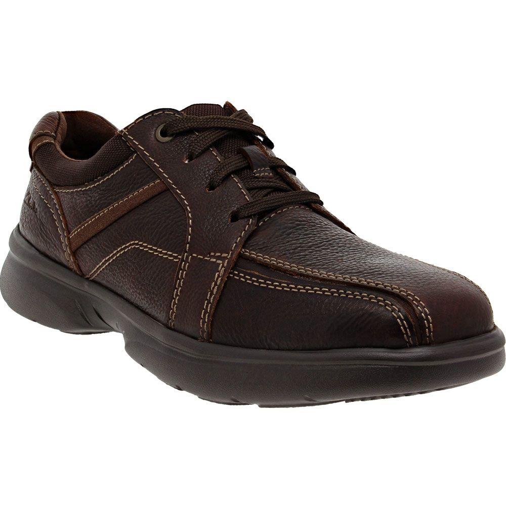 Clarks Bradley Walk Lace Up Casual Shoes - Mens Brown