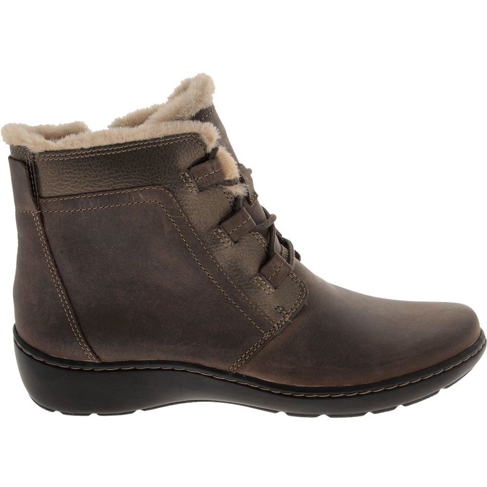 Clarks Cora Chai Ankle Boots - Womens Taupe