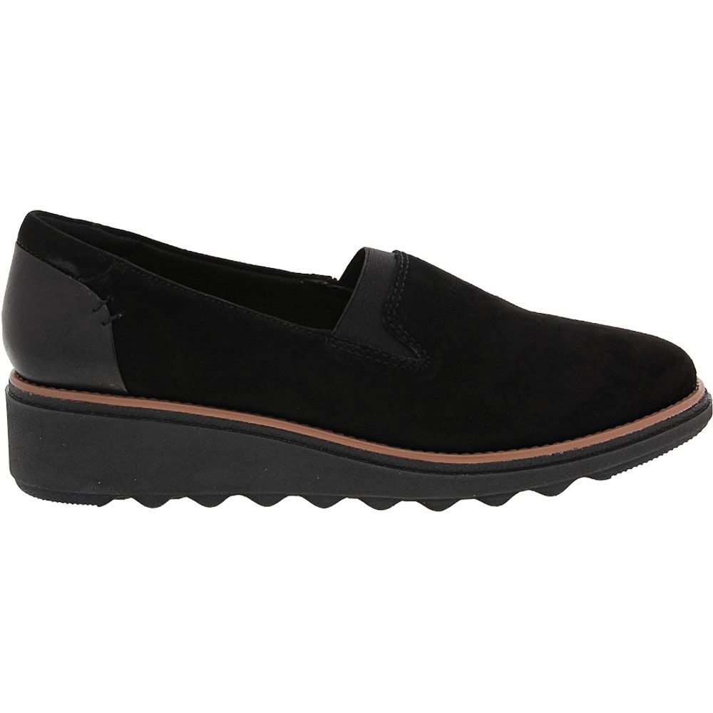 'Clarks Sharon Dolly Slip on Casual Shoes - Womens Black