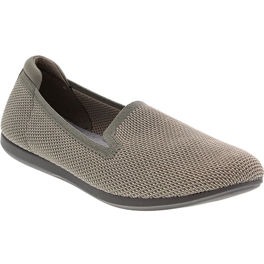 Clarks Carly Dream Slip on Casual Shoes - Womens Dusty Olive