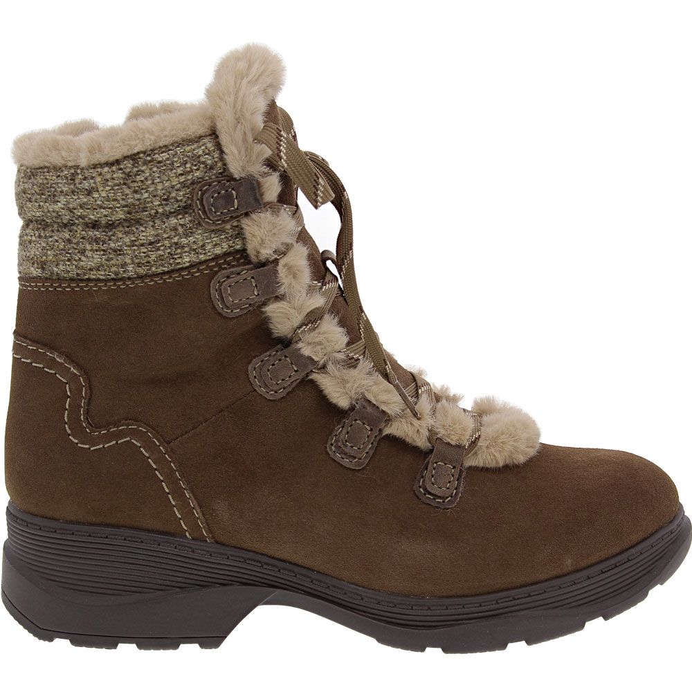 Clarks Aveleigh Zip Wp Winter Boots - Womens Taupe Side View