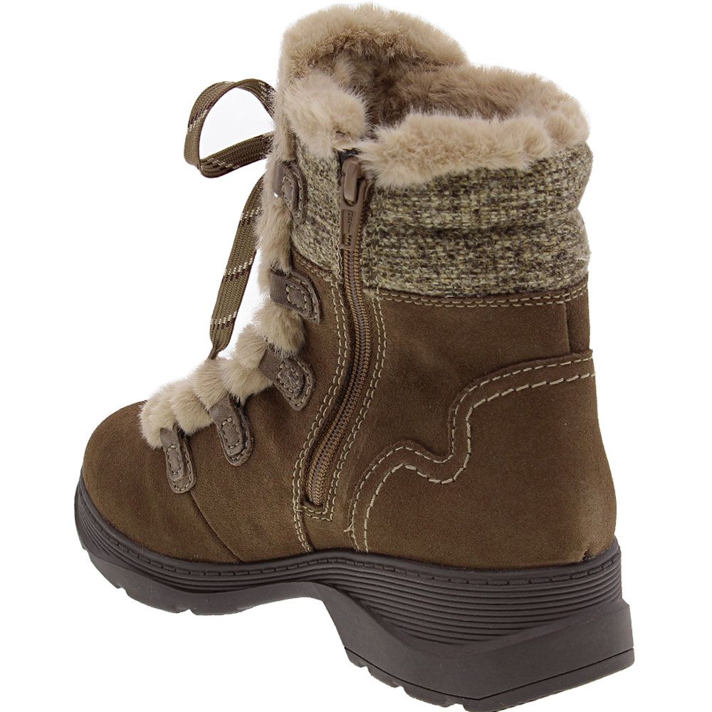 Clarks Aveleigh Zip Wp Winter Boots - Womens Taupe Back View