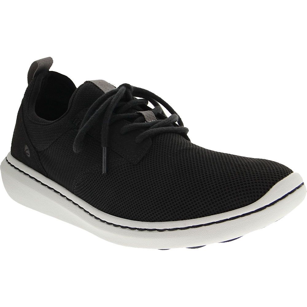 Clarks Step Urban Low Lace Up Casual Shoes - Mens Black