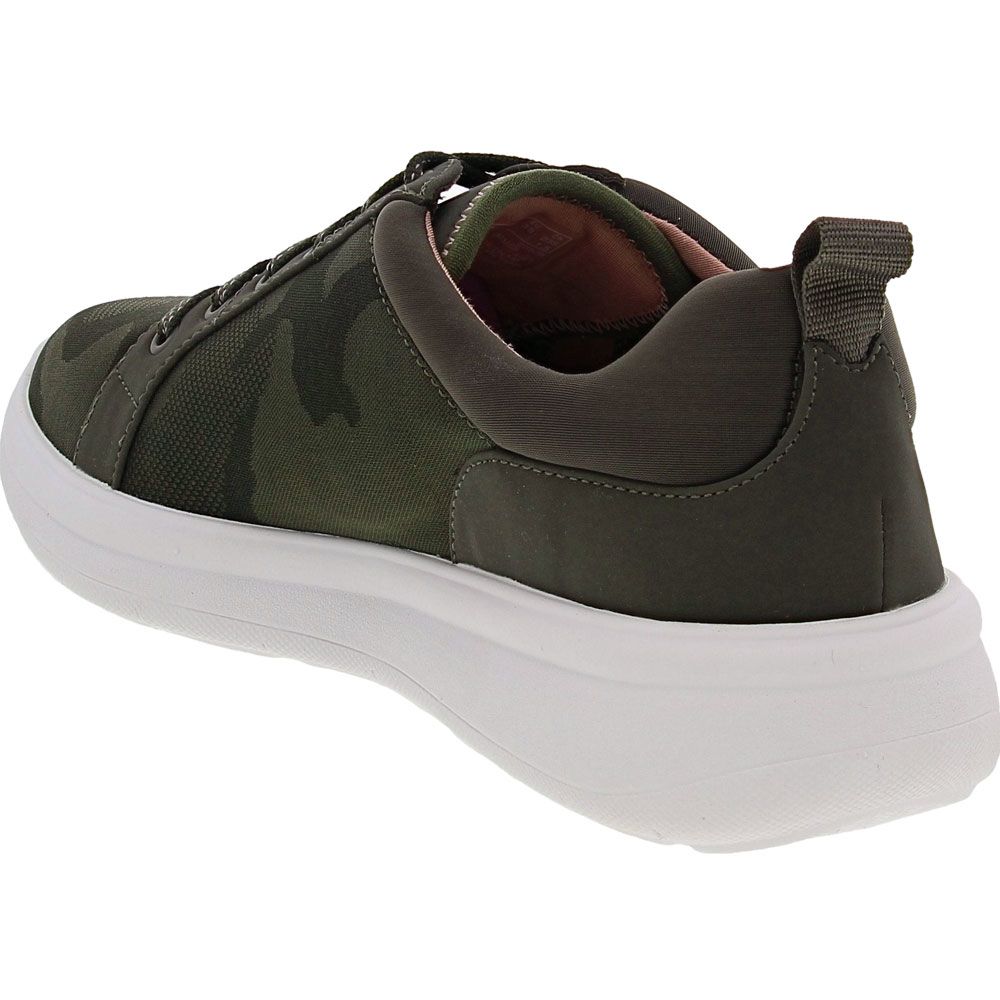 Clarks Ezera Lace Casual Shoes - Womens Olive Back View