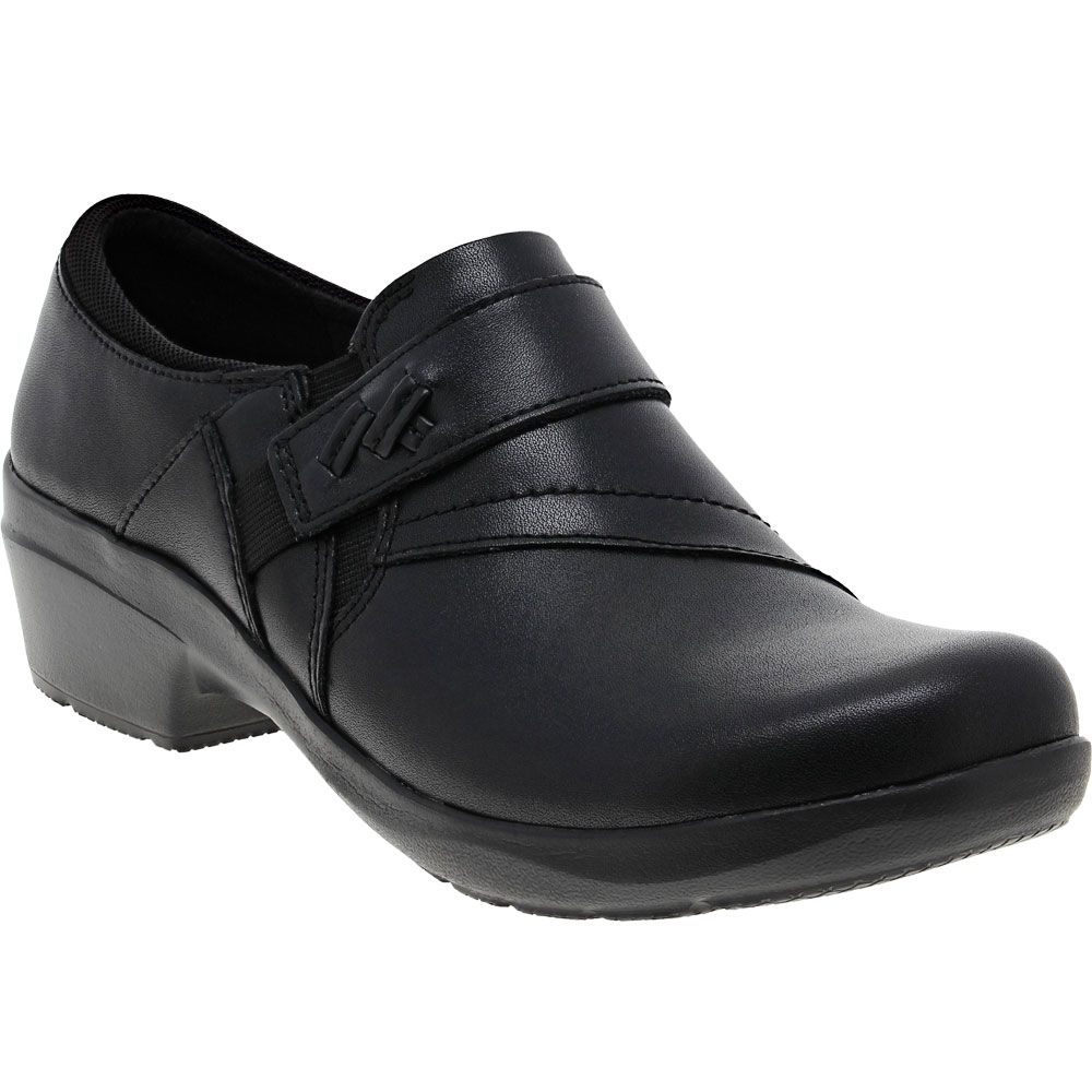 Clarks Angie Pearl Slip on Casual Shoes - Womens Black