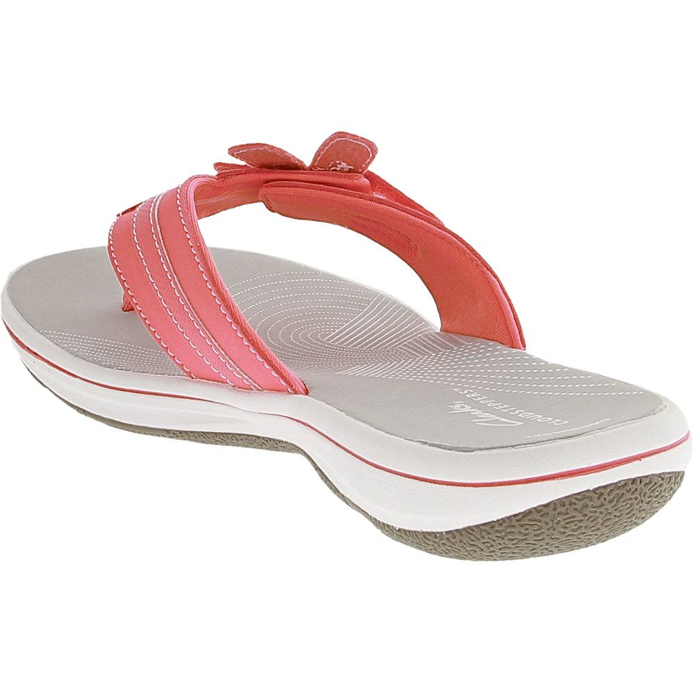 Clarks Brinkley Flora Sandals - Womens Coral Back View