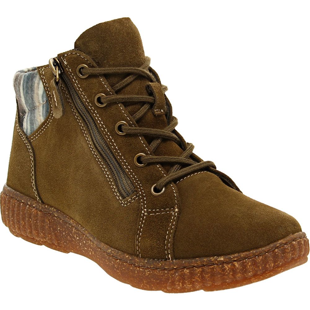 Clarks Caroline Park Casual Boots - Womens Olive