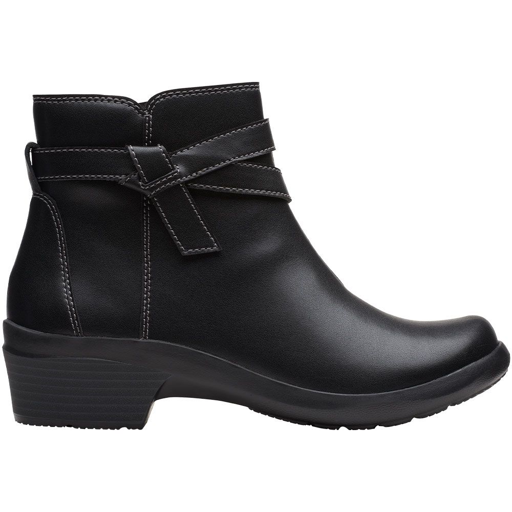 Clarks Angie Spice Casual Boots - Womens Black