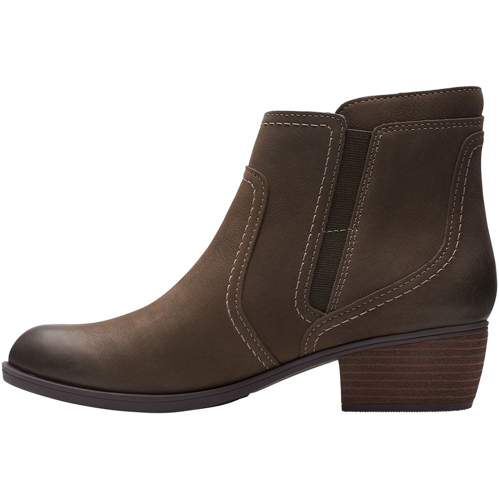 Clarks Charlten Ave Casual Boots - Womens Slate Nubuck Back View