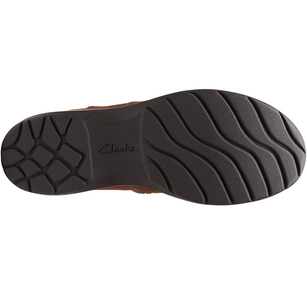 Clarks Carleigh Lane Casual Boots - Womens Dark Tan Nubuck Sole View