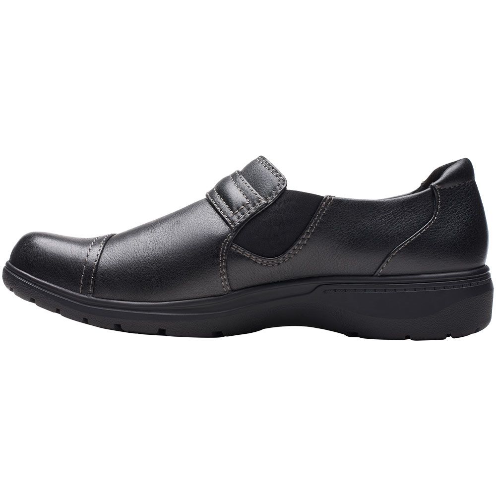 Clarks Carleigh Pearl Slip on Casual Shoes - Womens Black Back View