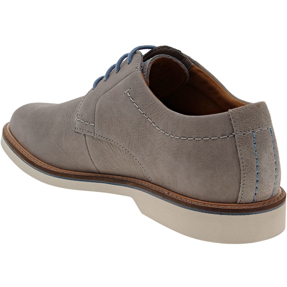 Clarks Atticus Ltlace Oxford Dress Shoes - Mens Grey Back View