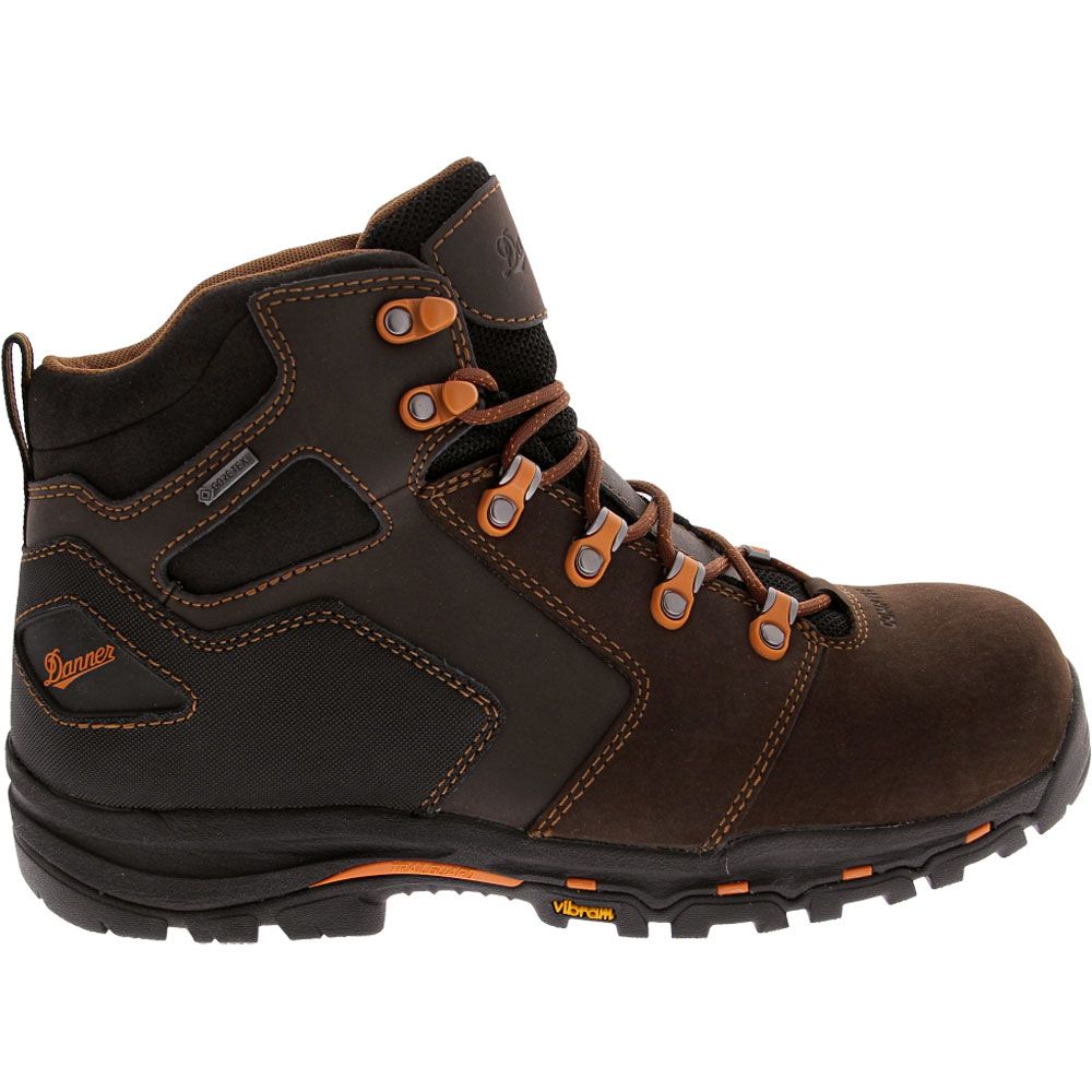 Danner Vicious 4 5 Composite Toe Work Boots - Mens Brown Side View