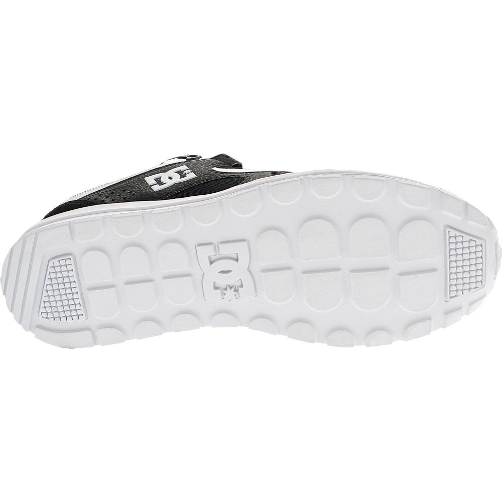 DC Shoes Kalis Lite Skate Shoes - Mens Black Black White Sole View