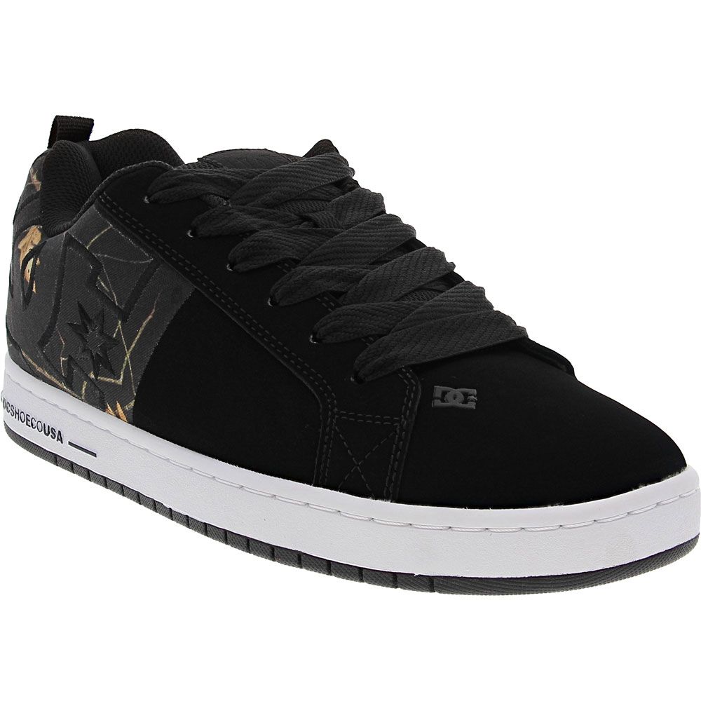 DC Shoes Court Graffik Sq Skate Shoes - Mens Black Print