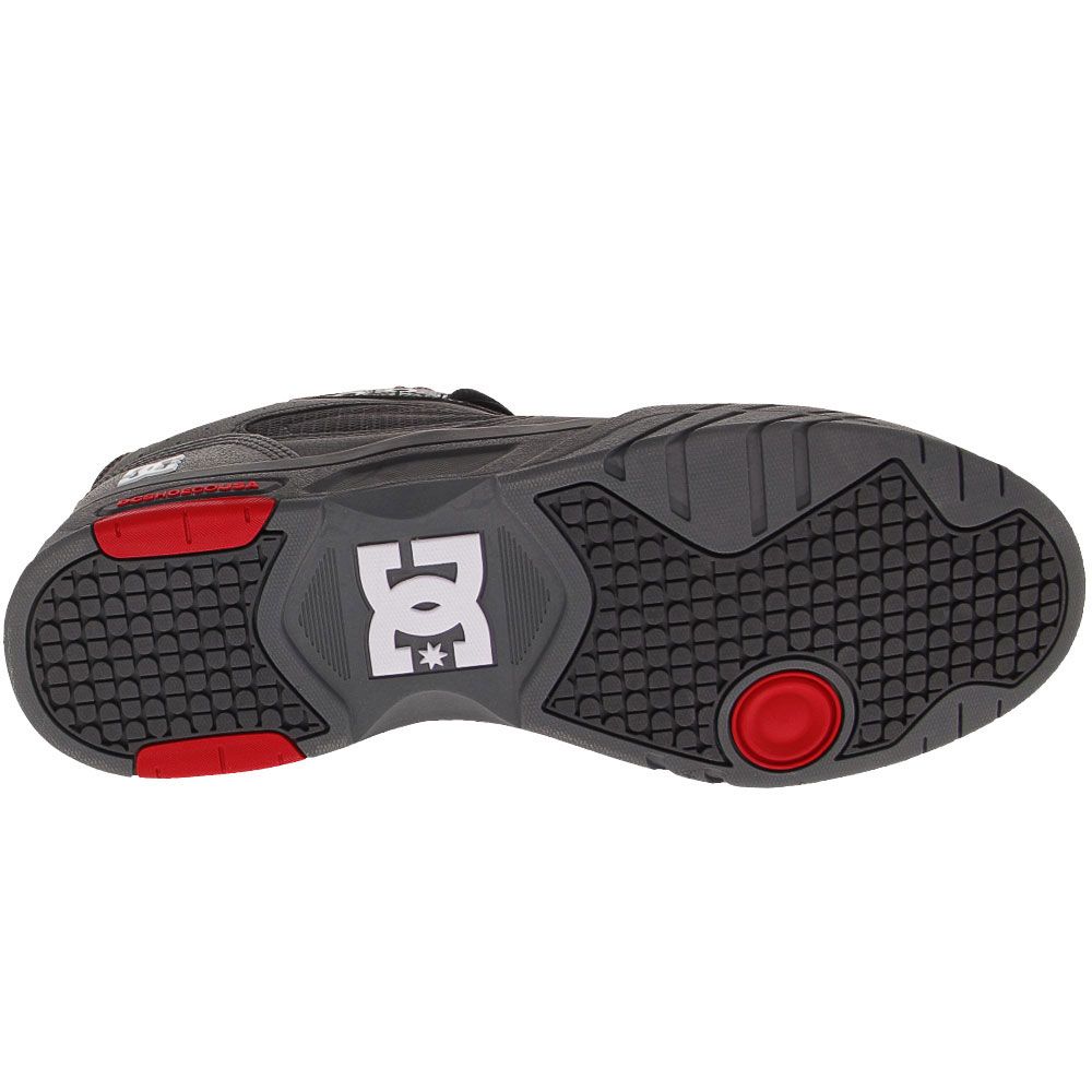 DC Shoes Maswell Skate Shoes - Mens Black White True Red Sole View