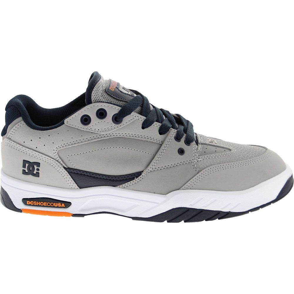 DC Shoes Maswell Skate Shoes - Mens Grey Dark Navy Side View