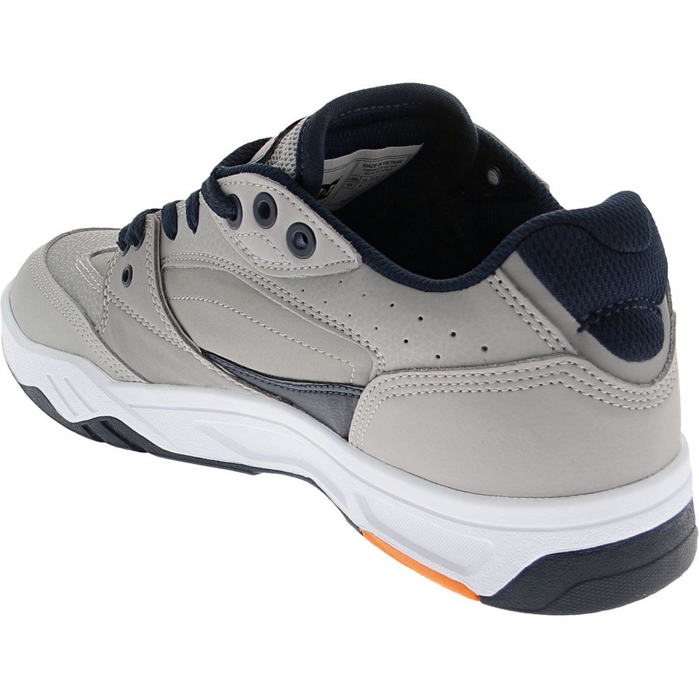 DC Shoes Maswell Skate Shoes - Mens Grey Dark Navy Back View