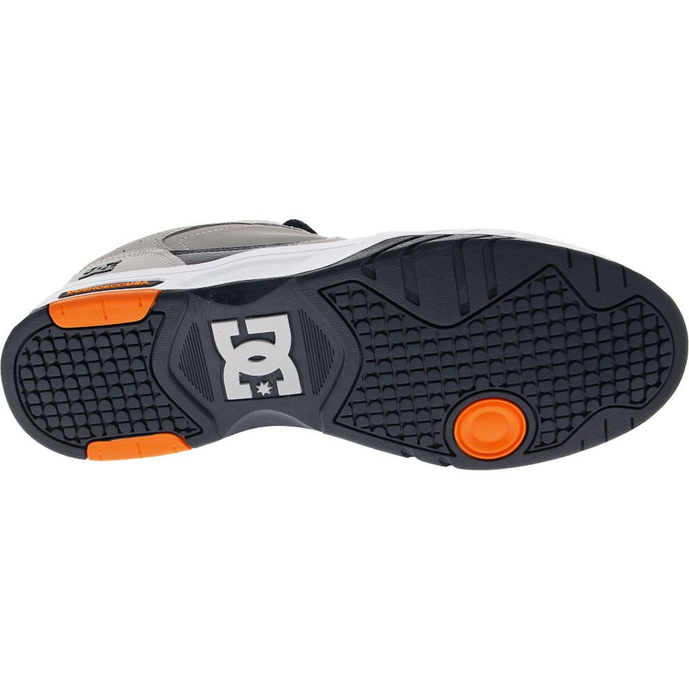 DC Shoes Maswell Skate Shoes - Mens Grey Dark Navy Sole View
