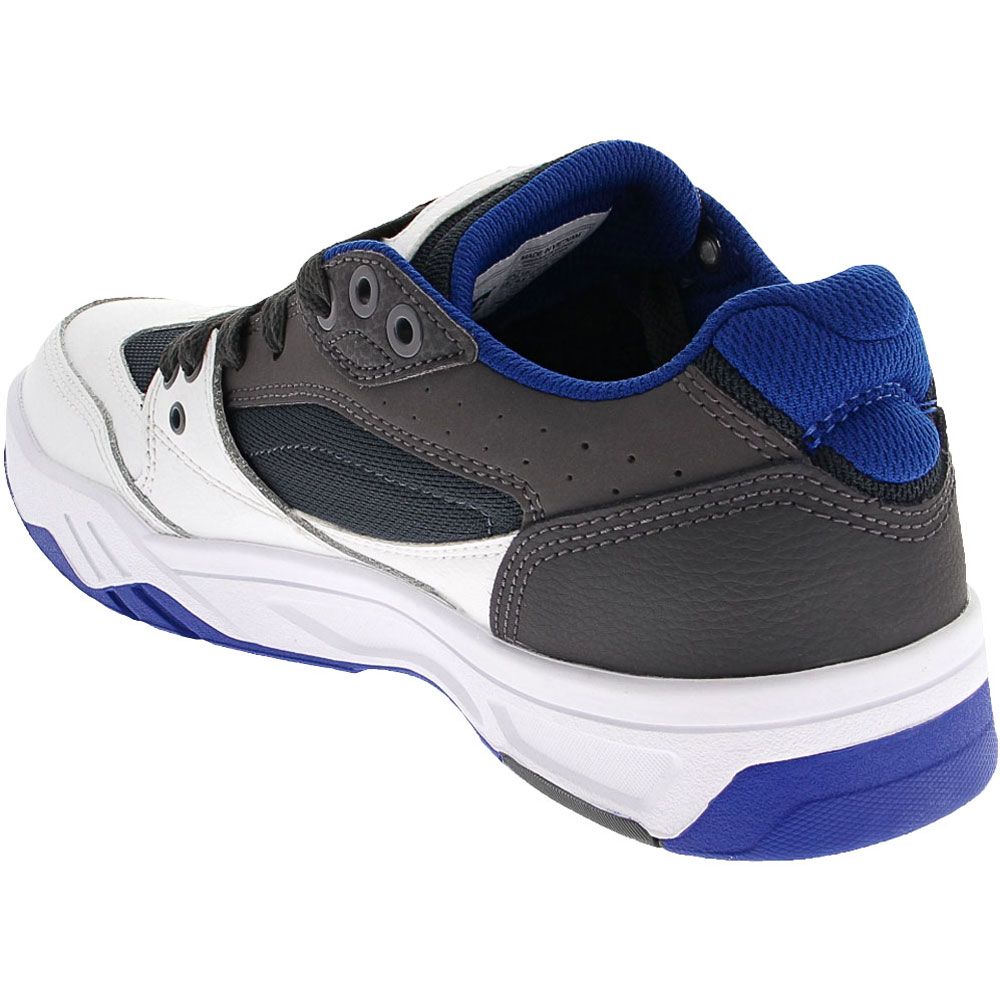 DC Shoes Maswell Skate Shoes - Mens Black White Blue Back View