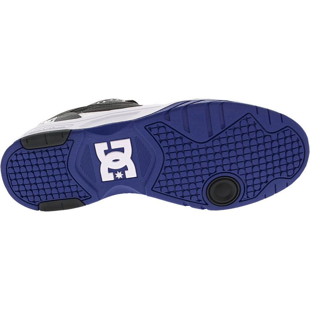 DC Shoes Maswell Skate Shoes - Mens Black White Blue Sole View