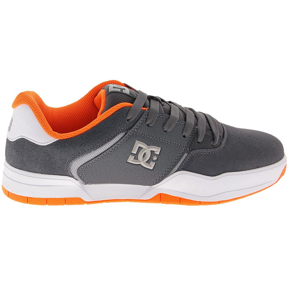 'DC Shoes Central Skate Shoes - Mens Dark Grey Orange