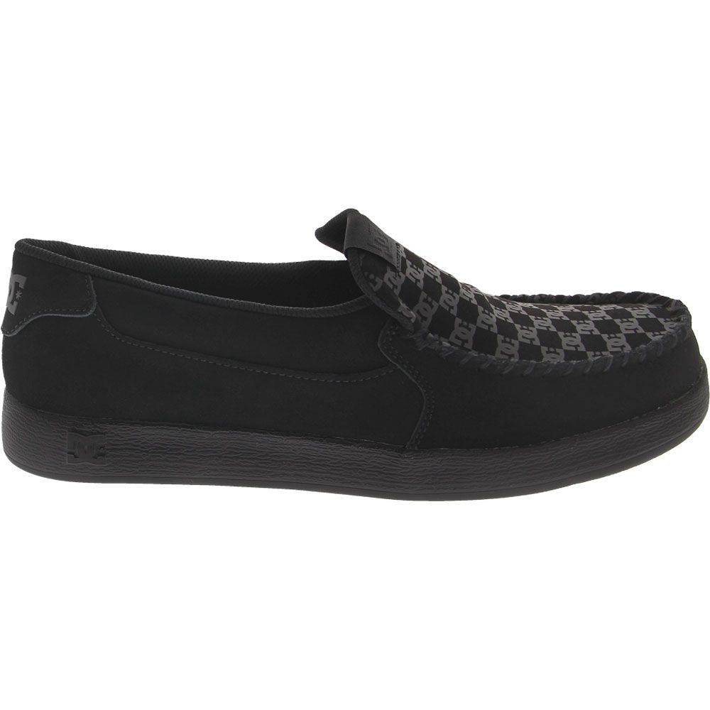 DC Shoes Villian 2 Slippers - Mens Black Side View