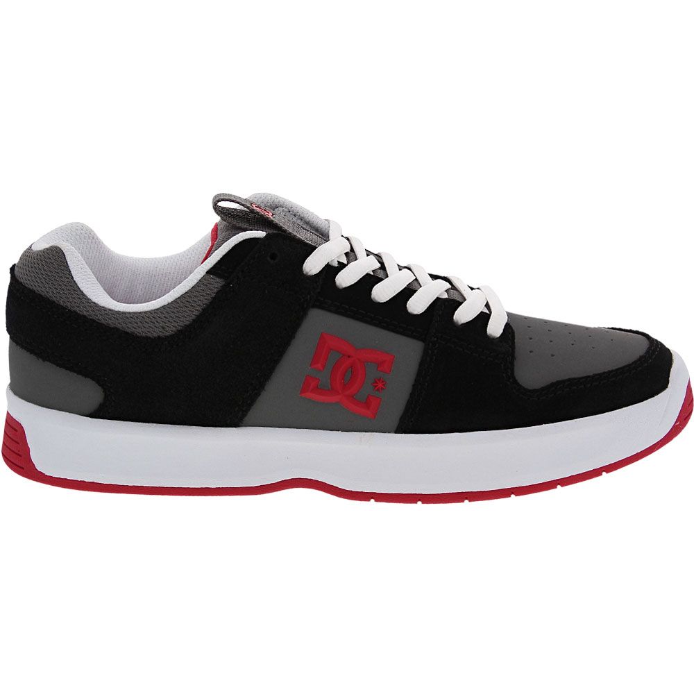 DC Shoes Lynx Zero Skate Shoes - Mens Black Grey Red Side View