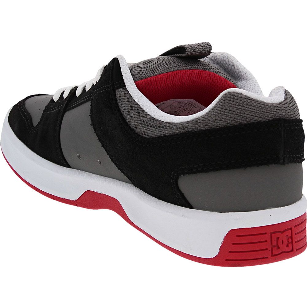 DC Shoes Lynx Zero Skate Shoes - Mens Black Grey Red Back View