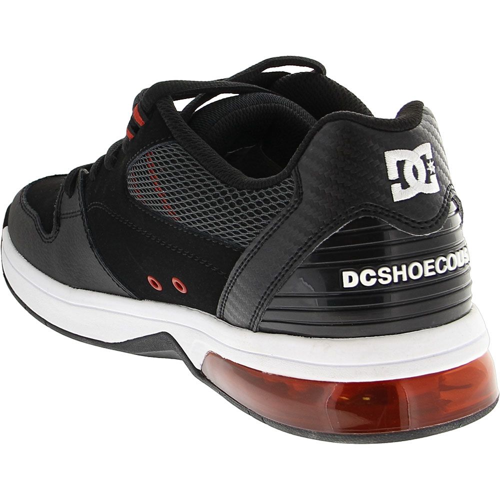 DC Shoes Versatile Skate Shoes - Mens Black Red Back View