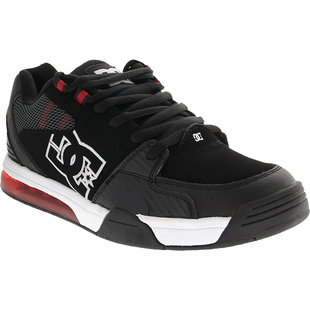 DC Shoes Versatile Skate Shoes - Mens Black White Red